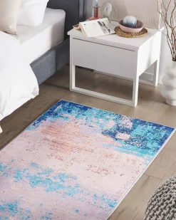 Hot Beliani Tappeto INEGOL Blu 80 x 150 cm Beige Blu