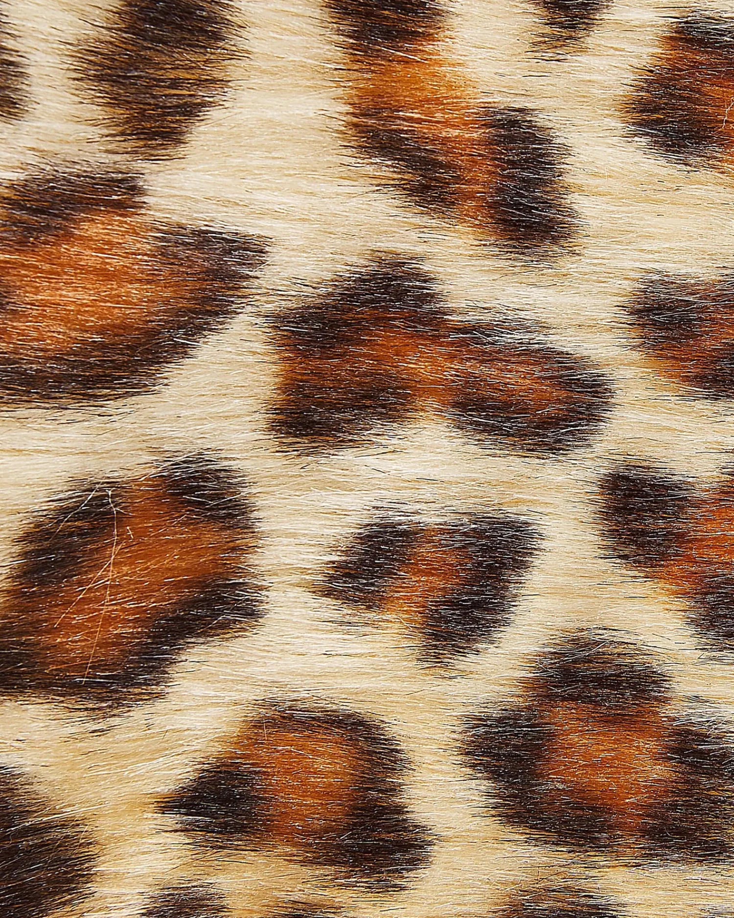 Sale Beliani Tappeto in pelliccia sintetica NAMBUNG Marrone 60 x 90 cm Beige Marrone Nero