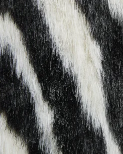 Discount Beliani Tappeto in pelliccia sintetica NAMBUNG 60 x 90 cm Bianco Nero