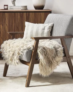 Clearance Beliani Tappeto in pelliccia sintetica MUNGO 63 x 95 cm Beige