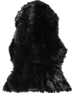 Discount Beliani Tappeto in pelliccia sintetica MUNGO 63 x 95 cm Nero