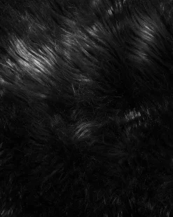 Discount Beliani Tappeto in pelliccia sintetica MUNGO 63 x 95 cm Nero