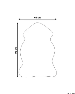 Sale Beliani Tappeto in pelliccia sintetica MUNGO 63 x 95 cm Marrone