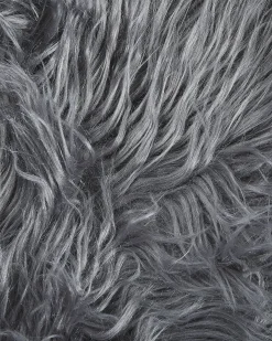 Beliani Tappeto in pelliccia sintetica MUNGO 63 x 95 cm Grigio