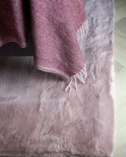 New Beliani Tappeto in pelliccia sintetica MIRPUR 80 x 150 cm Rosa