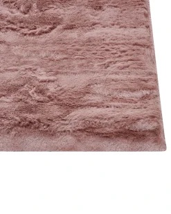 New Beliani Tappeto in pelliccia sintetica MIRPUR 80 x 150 cm Rosa