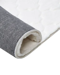 Hot Beliani Tappeto in pelliccia sintetica GHARO 160 x 230 cm Bianco