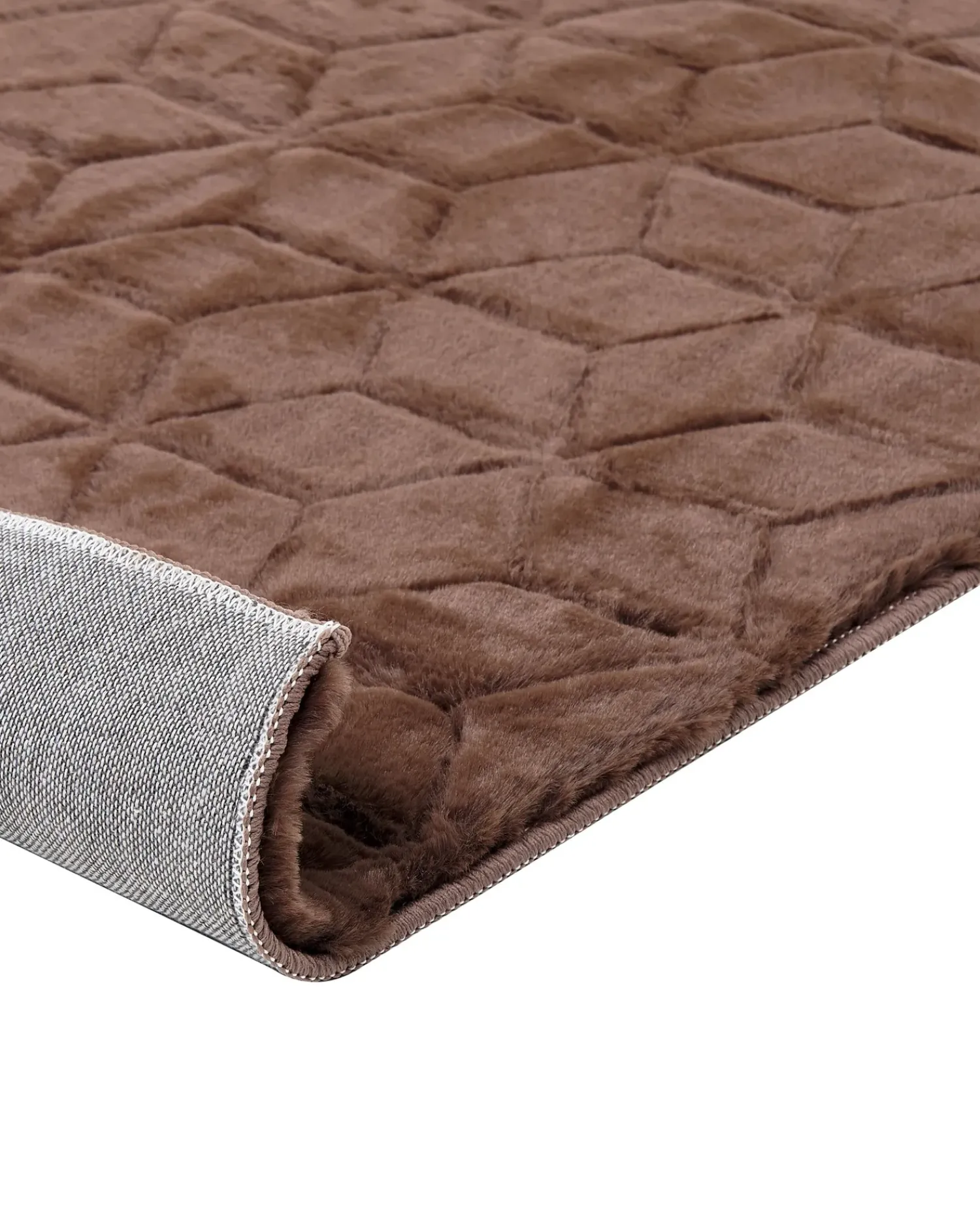 Discount Beliani Tappeto in pelliccia sintetica THATTA Marrone