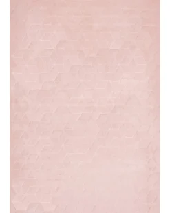 New Beliani Tappeto in pelliccia sintetica THATTA Rosa
