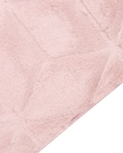 New Beliani Tappeto in pelliccia sintetica THATTA Rosa