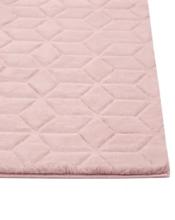 New Beliani Tappeto in pelliccia sintetica THATTA Rosa