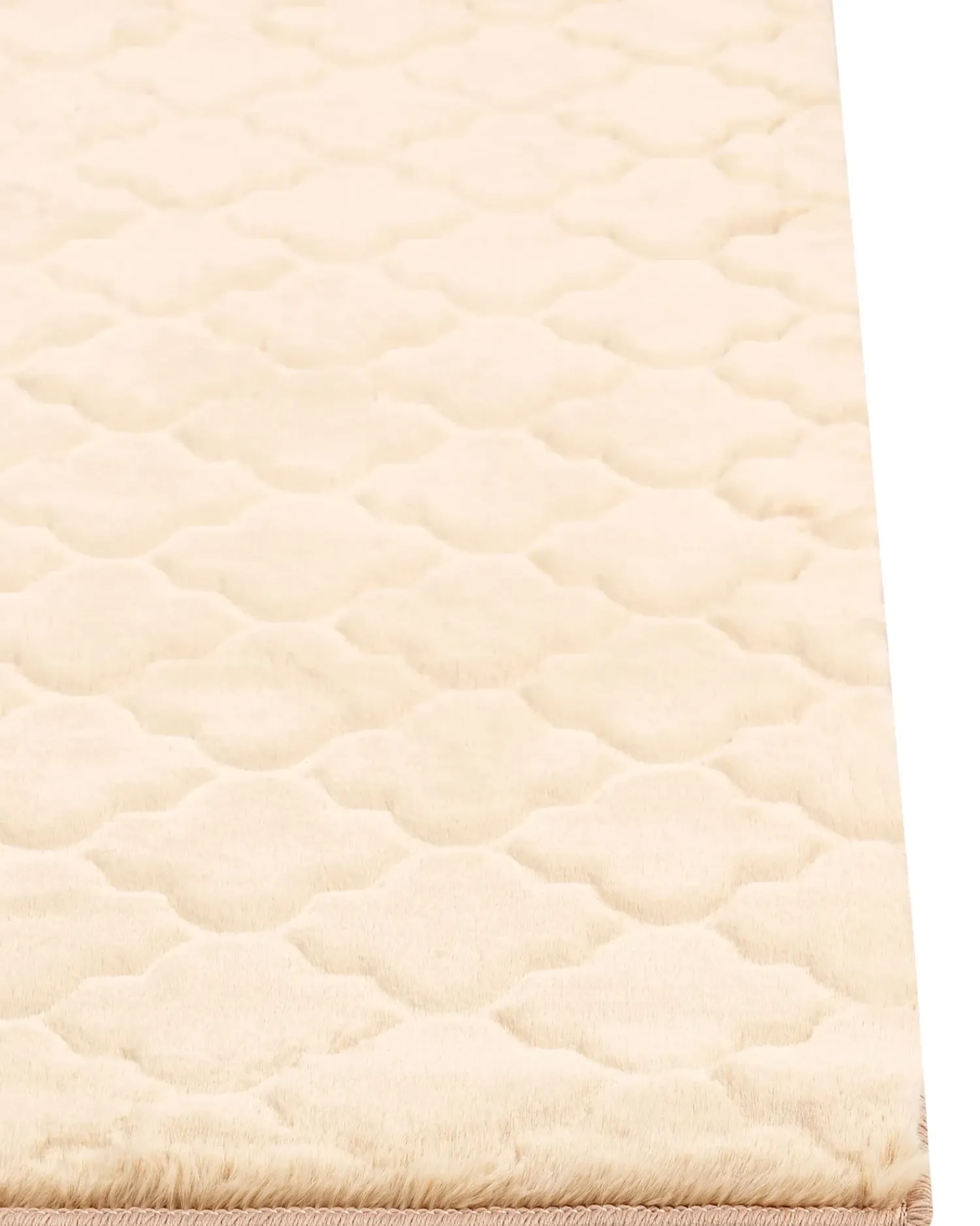 New Beliani Tappeto in pelliccia sintetica GHARO Beige