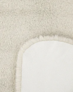 New Beliani Tappeto in pelliccia sintetica UNDARA 60 x 90 cm Beige