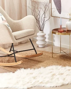 Clearance Beliani Tappeto in pelliccia sintetica MAMUNGARI 60 x 180 cm Beige