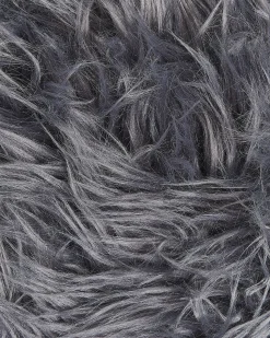 Discount Beliani Tappeto in pelliccia sintetica MAMUNGARI scuro 60 x 180 cm Grigio