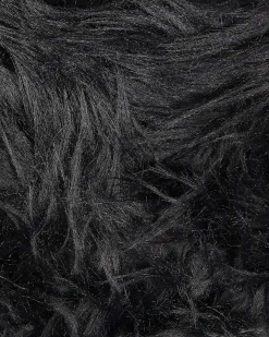 Hot Beliani Tappeto in pelliccia sintetica MAMUNGARI 60 x 180 cm Nero