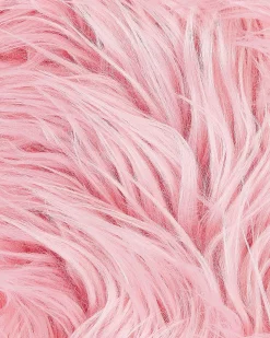 Clearance Beliani Tappeto in pelliccia sintetica MAMUNGARI 60 x 180 cm Rosa