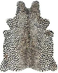 Online Beliani Tappeto in pelliccia sintetica OSSA Beige Beige Nero