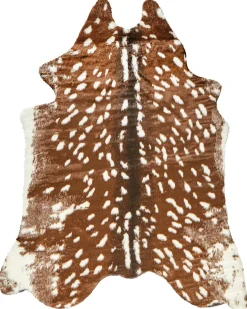 Online Beliani Tappeto in pelliccia sintetica KNOLL Marrone 150 x 200 cm Beige Marrone