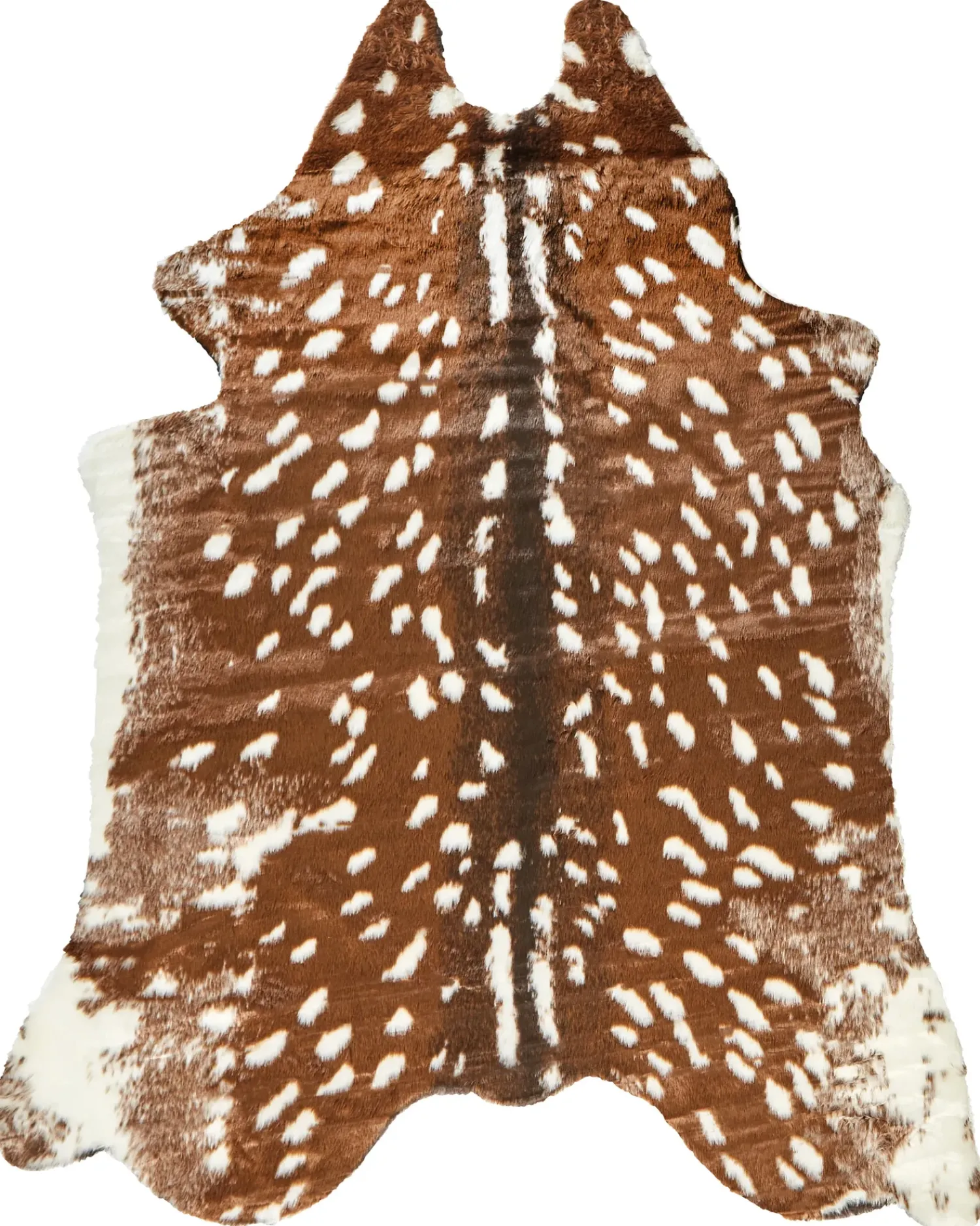 Online Beliani Tappeto in pelliccia sintetica KNOLL Marrone 150 x 200 cm Beige Marrone