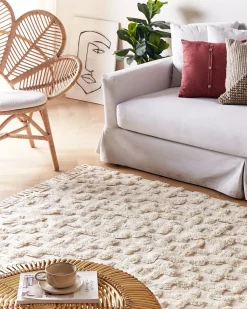Discount Beliani Tappeto ITANAGAR Cotone Beige