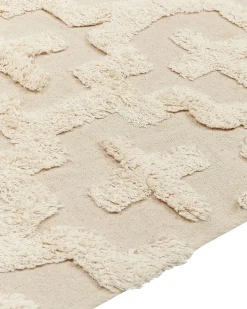 Discount Beliani Tappeto ITANAGAR Cotone Beige