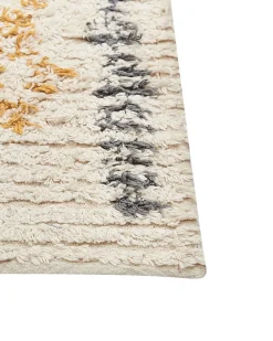 Discount Beliani Tappeto KADAPA Beige Cotone Beige Giallo Nero