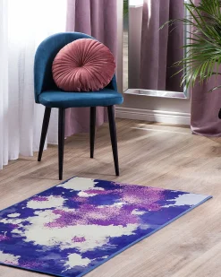 Discount Beliani Tappeto KADIRLI Multicolore Beige Blu Viola Multicolore