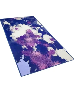 Discount Beliani Tappeto KADIRLI Multicolore Beige Blu Viola Multicolore