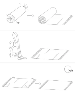 Best Beliani Tappeto KAISERI Multicolore Cotone Blu Rosso Viola Multicolore