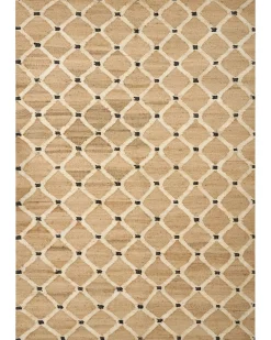 Clearance Beliani Tappeto KALEKOY Beige 160 x 230 cm Iuta Beige Nero