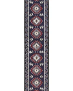 Hot Beliani Tappeto KANGAL Blu scuro Beige Rosso Blu