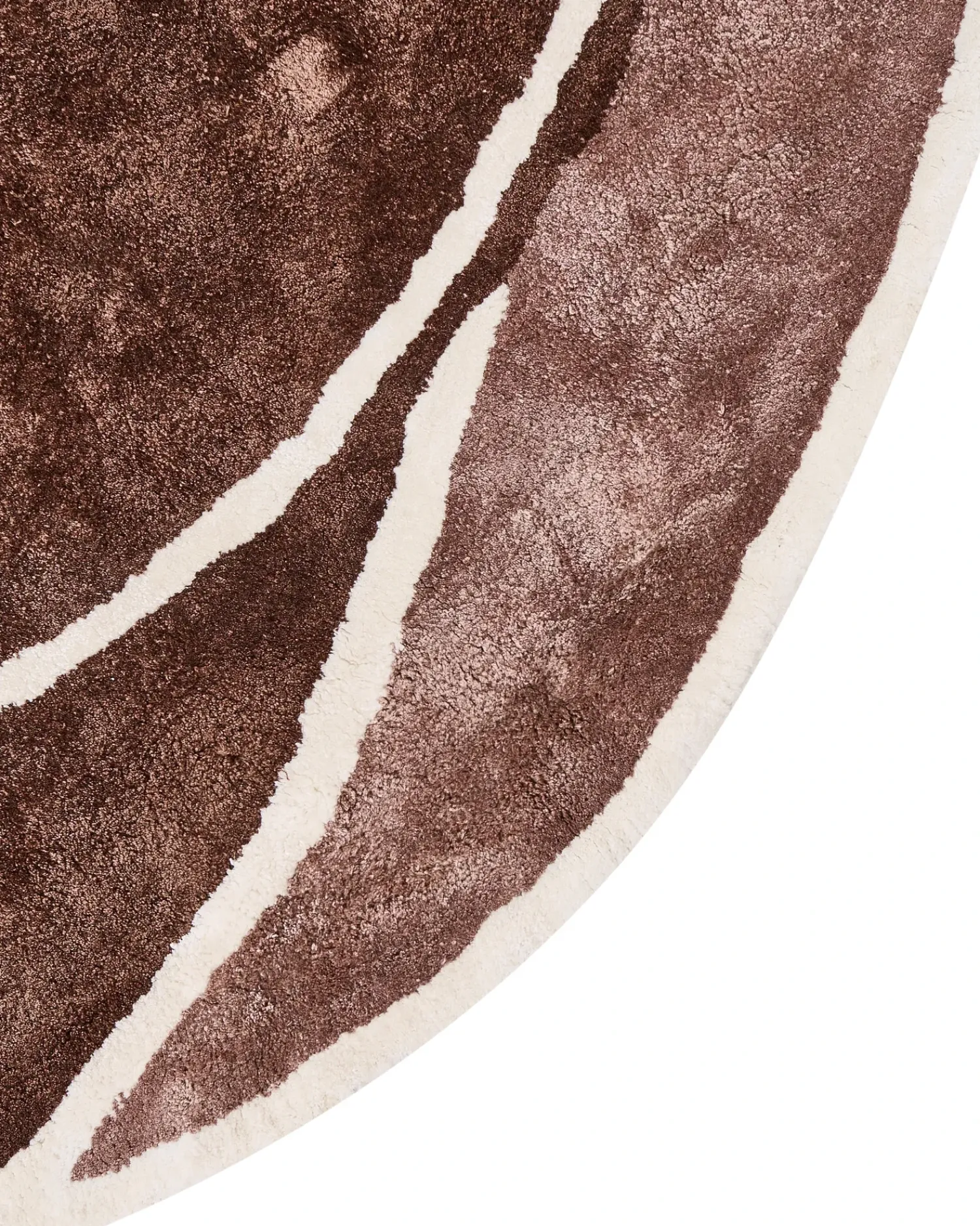 Hot Beliani Tappeto KANRACH Marrone 200 x 200 cm Viscosa Beige Marrone