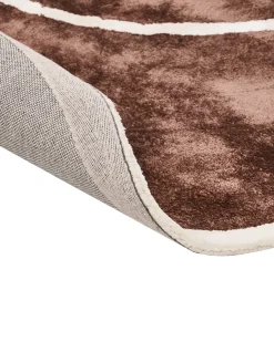 Hot Beliani Tappeto KANRACH Marrone 200 x 200 cm Viscosa Beige Marrone