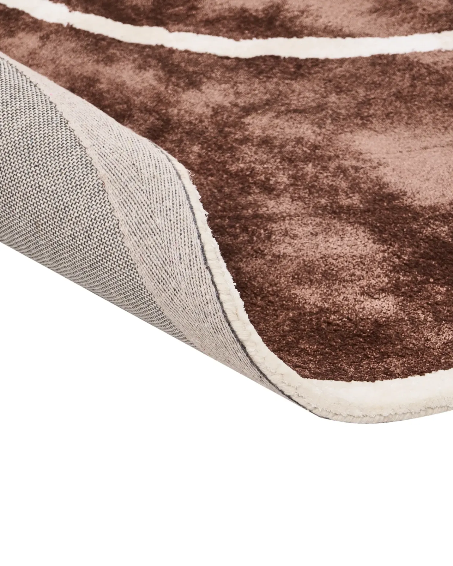 Hot Beliani Tappeto KANRACH Marrone 200 x 200 cm Viscosa Beige Marrone