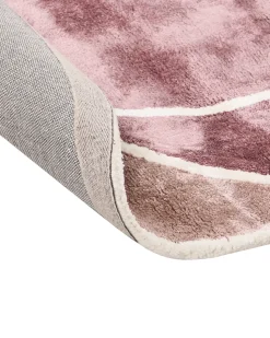 Clearance Beliani Tappeto KANRACH Rosa 200 x 200 cm Viscosa Beige Rosa