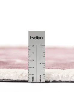 Clearance Beliani Tappeto KANRACH Rosa 200 x 200 cm Viscosa Beige Rosa