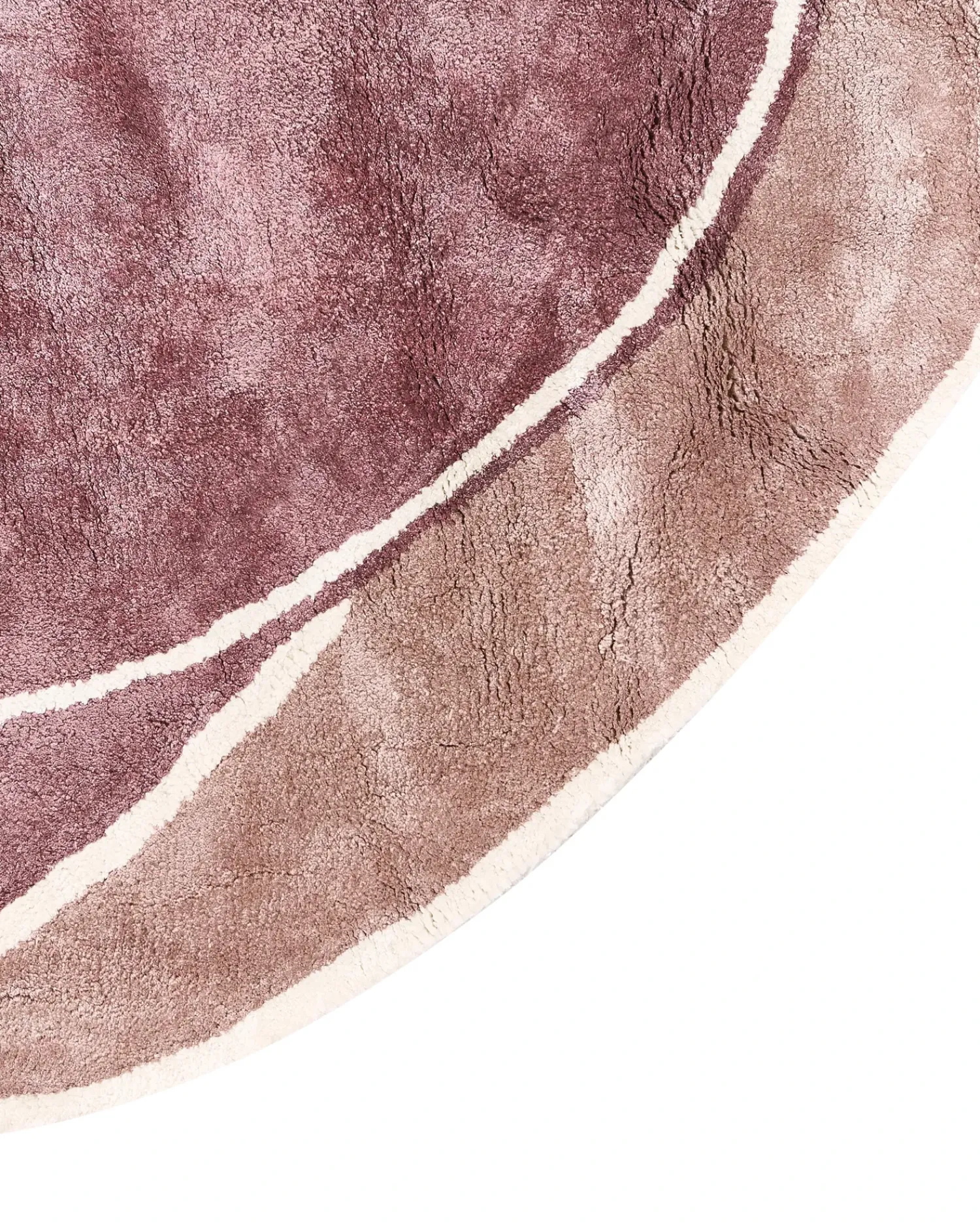 Clearance Beliani Tappeto KANRACH Rosa 200 x 200 cm Viscosa Beige Rosa