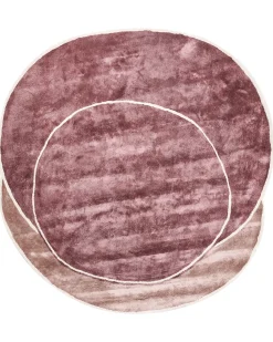 Clearance Beliani Tappeto KANRACH Rosa 200 x 200 cm Viscosa Beige Rosa
