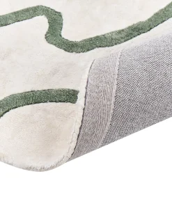 Discount Beliani Tappeto KAPPAR Beige chiaro 160 x 230 cm Viscosa Beige Verde