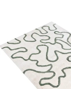 Discount Beliani Tappeto KAPPAR Beige chiaro 160 x 230 cm Viscosa Beige Verde