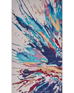 Beliani Tappeto KARABUK Multicolore 80 x 150 cm Bianco Blu Rosa Multicolore