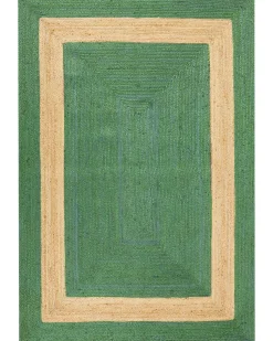 Best Beliani Tappeto KARAKUYU Verde Iuta Beige Verde