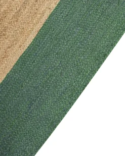 Outlet Beliani Tappeto KARAKUYU Verde Iuta Beige Verde