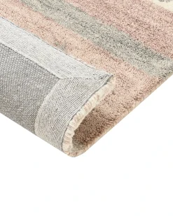 Beliani Tappeto KARLI Beige 160 x 230 cm Lana Persiano Beige Grigio Marrone