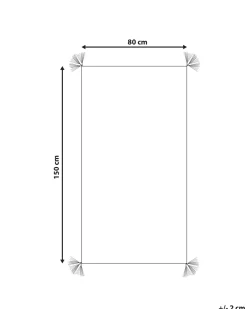 Sale Beliani Tappeto KARTAL Bianco 80 x 150 cm Cotone Bianco Multicolore