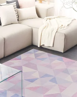 Best Beliani Tappeto KARTEPE Multicolore Blu Grigio Multicolore
