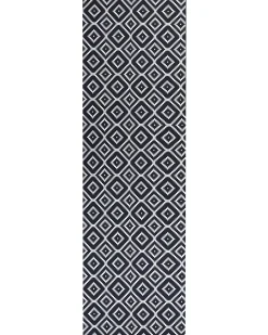 Hot Beliani Tappeto KARUNGAL Nero 60 x 200 cm Bianco Nero
