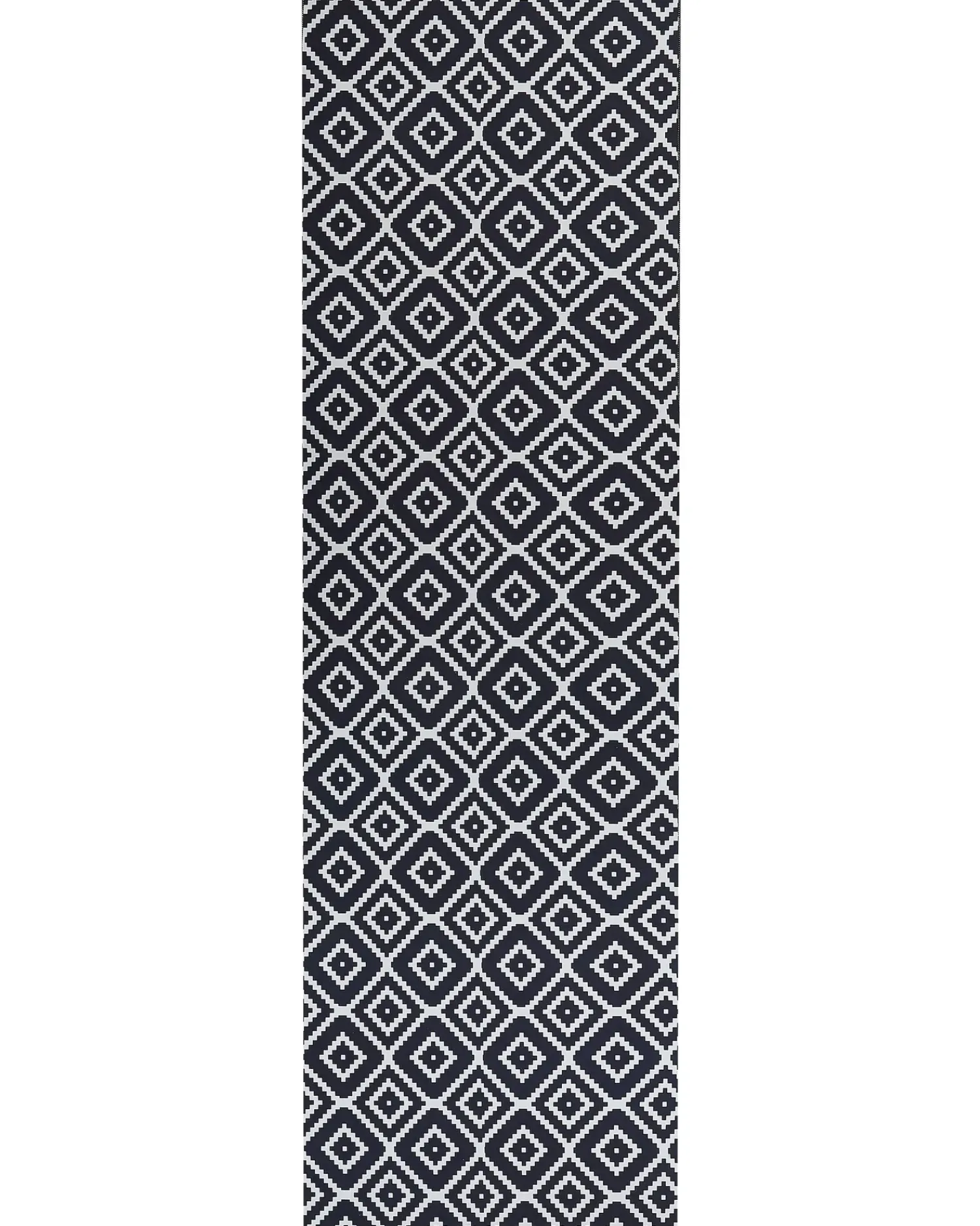 Hot Beliani Tappeto KARUNGAL Nero 60 x 200 cm Bianco Nero
