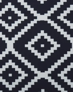 Hot Beliani Tappeto KARUNGAL Nero 60 x 200 cm Bianco Nero